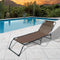 Solstol Marbueno Opvouwbaar 190 x 27 x 58 cm - Bruin