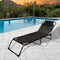 Solstol Marbueno Opvouwbaar 190 x 27 x 58 cm - Zwart