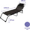 Solstol Marbueno Opvouwbaar 190 x 27 x 58 cm - Zwart