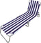 Solstol Marbueno Strepen Blauw Wit 187 x 24 x 55 cm