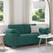 vidaXL - Ligzetel - Sofa - Donkergroen - 140 - cm - Stof