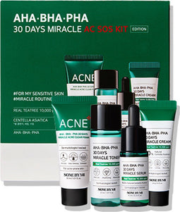 Some By Mi AHA BHA PHA 30 Days Miracle AC SOS Kit 4st ( 30ml, 30ml, 10ml, 20g)