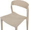 SOMERS - Eetkamerstoel set van 2 - Beige - Plastic