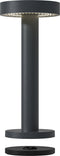 Sompex Tafellamp Boro | Antraciet - tafellamp voor binnen of buiten met oplaadstation USB wisselbaar in Warm of koud witte kleur