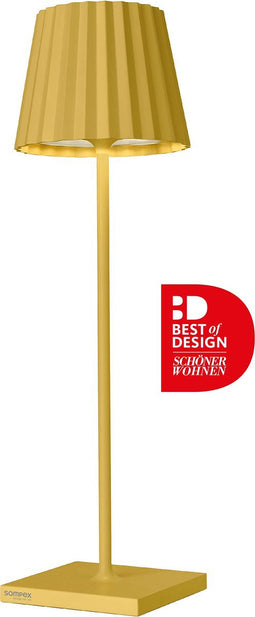 Sompex Troll LED tafellamp accu - binnen / buiten - geel