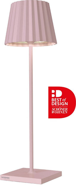 Sompex Troll LED tafellamp accu binnen / buiten roze