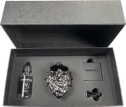 Somstyle Luxe Autoparfum met Houder - Zoete Geur Auto - Luchtverfrisser – Lion Zilver