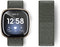 Somstyle Nylon Bandje Geschikt Voor Fitbit Versa 3, Sense - Donkergroen