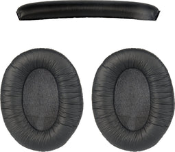 Somstyle Oorkussens Met Hoofdband Set Geschikt Voor Sennheiser HD202, HD202S, HD212, HD212 Pro, HD437, HD447, HD457, HD497 - Zacht Schuim - Kunstleer - Zwart