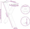 vidaXL - Salontafelpoten - 2 - st - X-vormig - 60x(42-43) - cm - staal - zwart