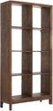 Sondrio wandkast open - hout mat donkerbruin