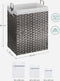 SONGMICS Wasmand, 90 liter, wasverzamelaar, uitneembare binnenzak, 2 waszakken van stof, 3 wasnetten, handgrepen, rotan-look, speelgoedopslag, voor badkamer, slaapkamer, grijs LCB390G01