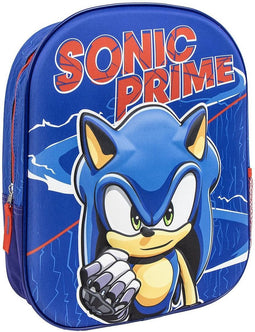 Sonic Prime Rugzak Jongens Meisjes - Hoogte 31cm