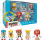 Sonic the Hedgehog Set met 5 Figuren van 6 Cm - Sonic - Knuckles - Ray - Tails - Mighty