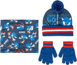 Sonic the Hedgehog Winterset Muts Sjaal en Handschoenen Jongens