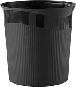 Papierbak han re-loop 13l rond zwart | 6 stuks