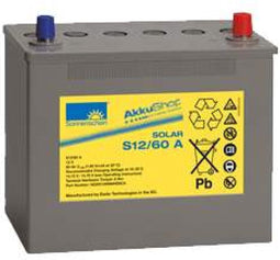 Sonnenschein Solar S12 / 60A batterij 12Volt 60Ah