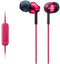 Sony MDR-EX110AP - In-ear koptelefoon - Rood