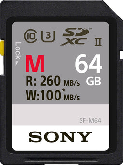 Sony SDXC Professional 64GB Class 10 UHS-II U3 (SF64M)