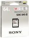 Sony SDXC Professional 64GB Class 10 UHS-II U3 (SF64M)