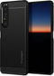 Sony Xperia 1 III Hoesje - Spigen - Rugged Armor Serie - TPU Backcover - Matte Black - Hoesje Geschikt Voor Sony Xperia 1 III