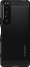 Sony Xperia 1 III Hoesje - Spigen - Rugged Armor Serie - TPU Backcover - Matte Black - Hoesje Geschikt Voor Sony Xperia 1 III