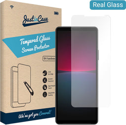 Sony Xperia 10 IV screenprotector - Gehard glas - Transparant - Just in Case