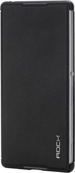 Sony Xperia Z3 Plus Hoesje - Rock - Delight Serie - Kunstlederen Bookcase - Zwart - Hoesje Geschikt Voor Sony Xperia Z3 Plus