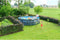 EXIT Wood zwembad ø488x122cm met zandfilterpomp - bruin