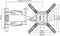 Sopar 23117 TV mount 127 cm (50'') Zwart