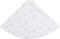 vidaXL - Luxe - Kerstboomrok - Imitatiebont - Wit - Ø 122 cm - Geborduurde sneeuwvlokken