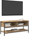 vidaXL - TV-kast - Artisan - Eiken - 100x35x45 - cm - Geengineerd - Hout - en - Staal