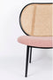Zuiver Spike Loungestoel Naturel/Roze