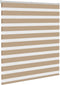 vidaXL - Zebra - Blind - 120x100 - cm - stofbreedte - 115,9 - cm - polyester - zandbruin