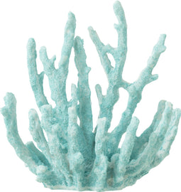 J-Line decoratie Koraal - polyresin - azuur - small