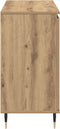 vidaXL - Dressoir - met - Deuren - & - Lades - Artisan - Eiken - 101,5x35x70 - cm