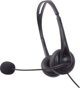LINDY 42870 - USB Stereo Headset - Microfoon uitschakelbaar - Zwart