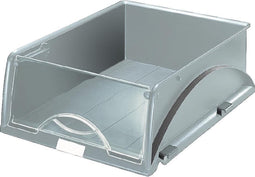 Sorteerbak Leitz 5231 Sorty met klep grijs | 4 stuks