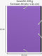 Sorteermap A4 - Met 12 vakken, 32 x 24 cm, Stevig, Duurzaam, Zonder plastic, Gerecycled - Projectmap, Vakkenmap - Paars - ACROPAQ