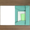Sorteermap A4 - Met 12 vakken, 32 x 24 cm, Stevig, Duurzaam, Zonder plastic, Gerecycled - Projectmap, Vakkenmap - Groene - ACROPAQ