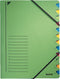 Sorteermap Leitz 12-Vaks Groen