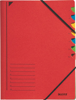 Sorteermap Leitz 7-Vaks Rood
