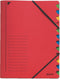 Sorteermap Leitz 7-Vaks Rood