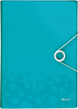Sorteermap Leitz WOW 6 tabbladen PP ijsblauw - 5 stuks