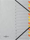 Sorteermap Pagna Easy A4 12 tabs grijs