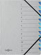 Sorteermap Pagna Easy A4 12 tabs grijs