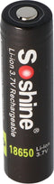 Soshine 18650 3400 mAh 3,6 V - 3,7 V Li-ion batterij PCB-beschermd