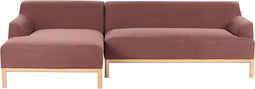 SOSJO - Hoekbank - Bordeauxrood - Rechtszijdig - Polyester