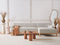 SOSJO - Hoekbank - Lichtbeige - Linkszijdig - Polyester