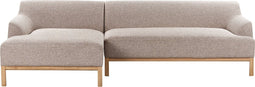 SOSJO - Hoekbank - Lichtbruin - Rechtszijdig - Polyester